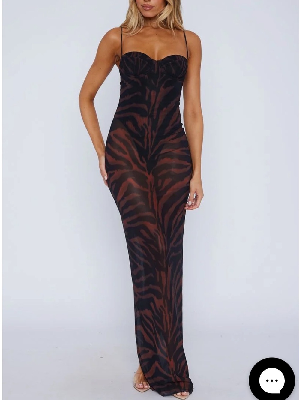 Dream Of Me Maxi Dress Amber Zebra